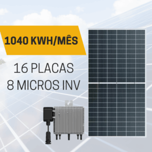 kit solar 6placas + micro 390 kwh/mês são josé dos campos